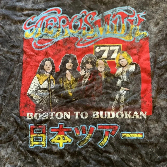Aerosmith Band Tee Shirt 1977 Boston to Budokan - Picture 2 of 9